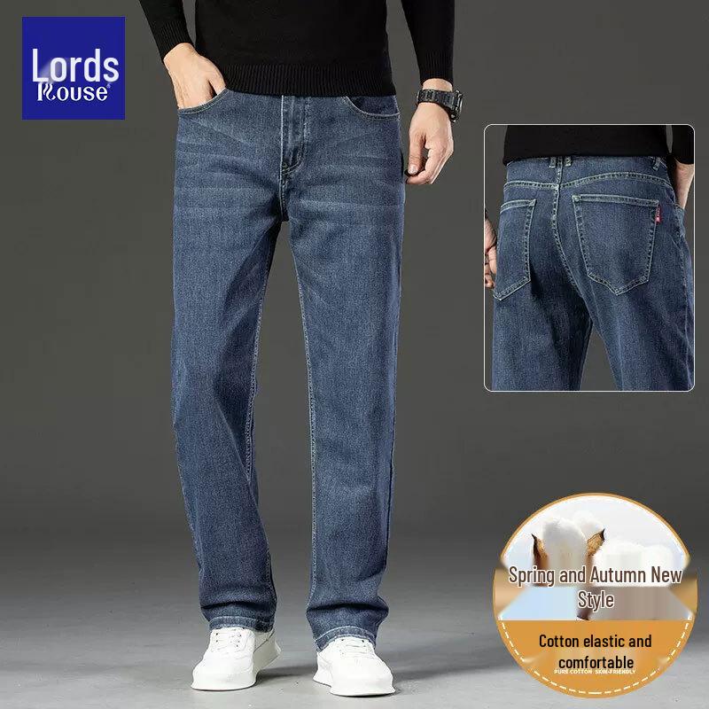 Luozi Men's Premium Straight-Leg Denim Jeans