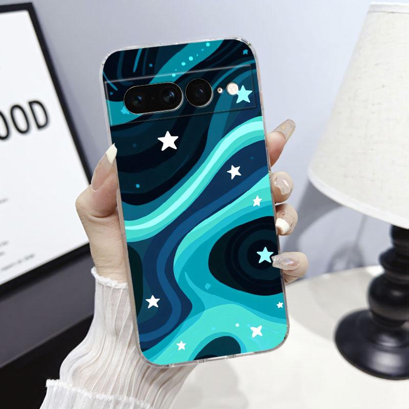 

Cute Cat For Pixel 6 Pro 7 Pro 7A 6A Case Protective Cover For Google Pixel 6 7 Marble Clear Soft Silicone Phone Case Fundas Pixel 7A