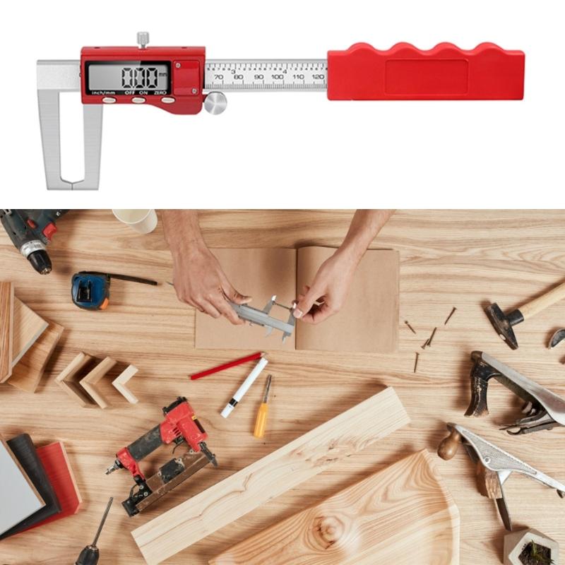 Electronic Caliper Stainless Steel Digital Brake Disc Rotors Gauges Caliper for Accurate Brake Pad Measurement Durable