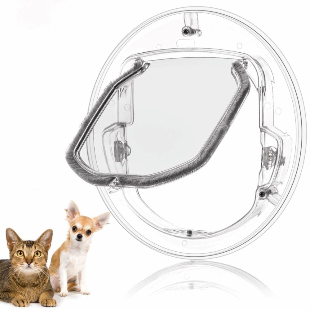 Durable Small Size Cat Flap Door Noise Reduction Secure Locking Pet Door 4 Way Locking Pet Door for Home Entry