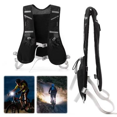 Mehrere Taschen Fahrradrucksack Atmungsaktiv Wander-Brusttasche Trinksystem Laufweste Marathons