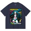 230 Gsm 100% Cotton Cyberpunk V9 Rebecca Print Unisex Heavy Cotton T Shirt