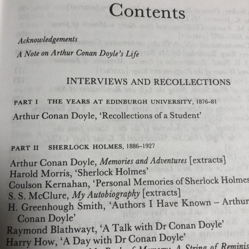 [USED] Sir Arthur Conan Doyle: Interviews and R