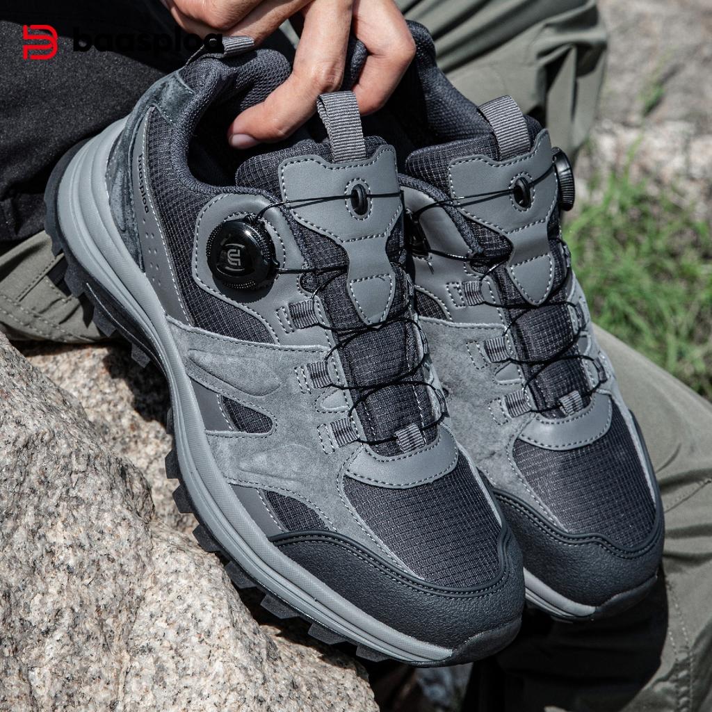 Men's Hiking Boots Outdoor Shoes Swivel Buckle Non-slip Lightweight Hiking Shoes Men's Non-slip Sports Shoes Breathable Cross-country Running Shoes