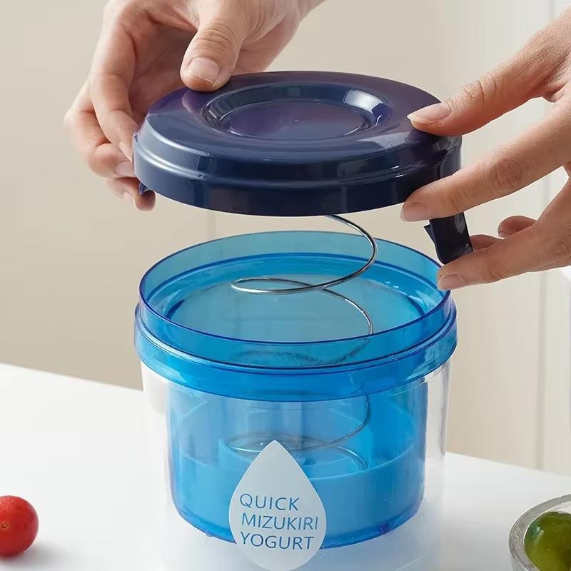 Upgrade Yogurt Filter Kitchen Portable Separator Soybean Milk Cheese Whey Separation Artifact Yogurt Drain Filter Screen