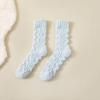 Women In Autumn and Winter with Velvet and Thick Warm Home Floor Indoor Sleeping Tube Socks