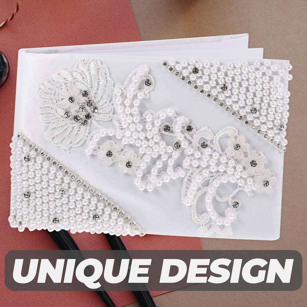 Svatební kniha hostů Elegantní design Snadné psaní Podpis Svatba Večírek Sprcha Banket Událost Vzpomínka Suvenýr