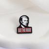 Eat The Rude Enamel Pins TV Series Character Catchphrase Brooches Lapel Badges Punk Gothic Jewelry Gift for Fans Friends