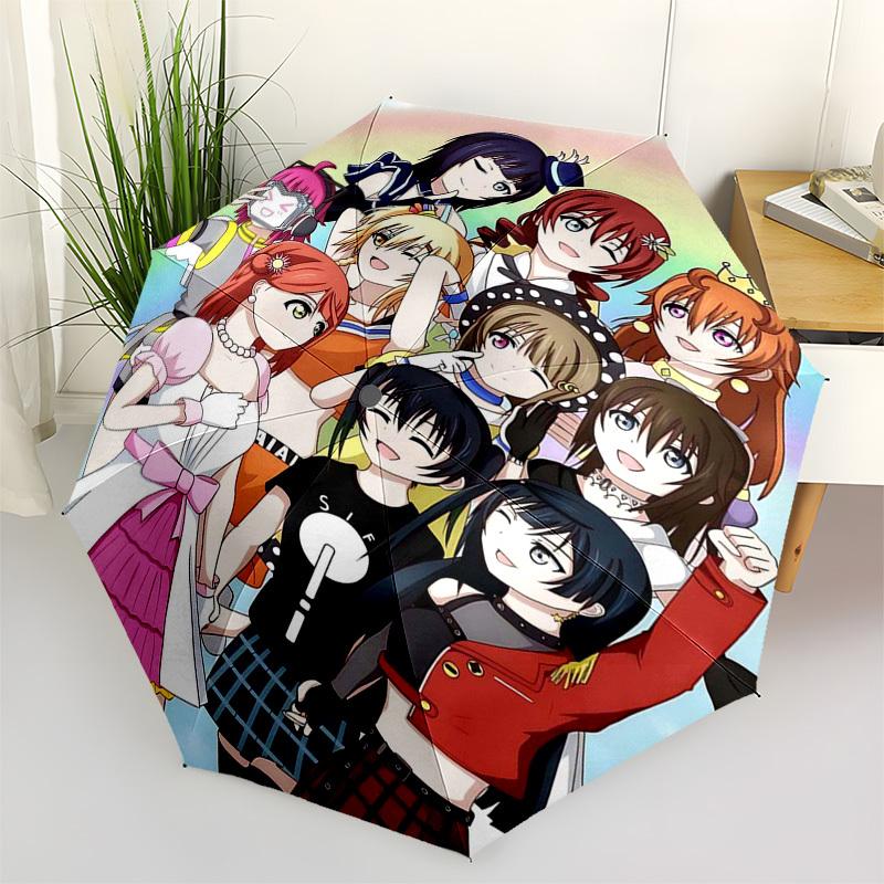 

1pc Outdoor Umbrella with Anime Characters | Automatic Opening & Closing | Portable 3-Fold Design | 8-Rib Iron Frame | Perfect Gift for Fans, Tra