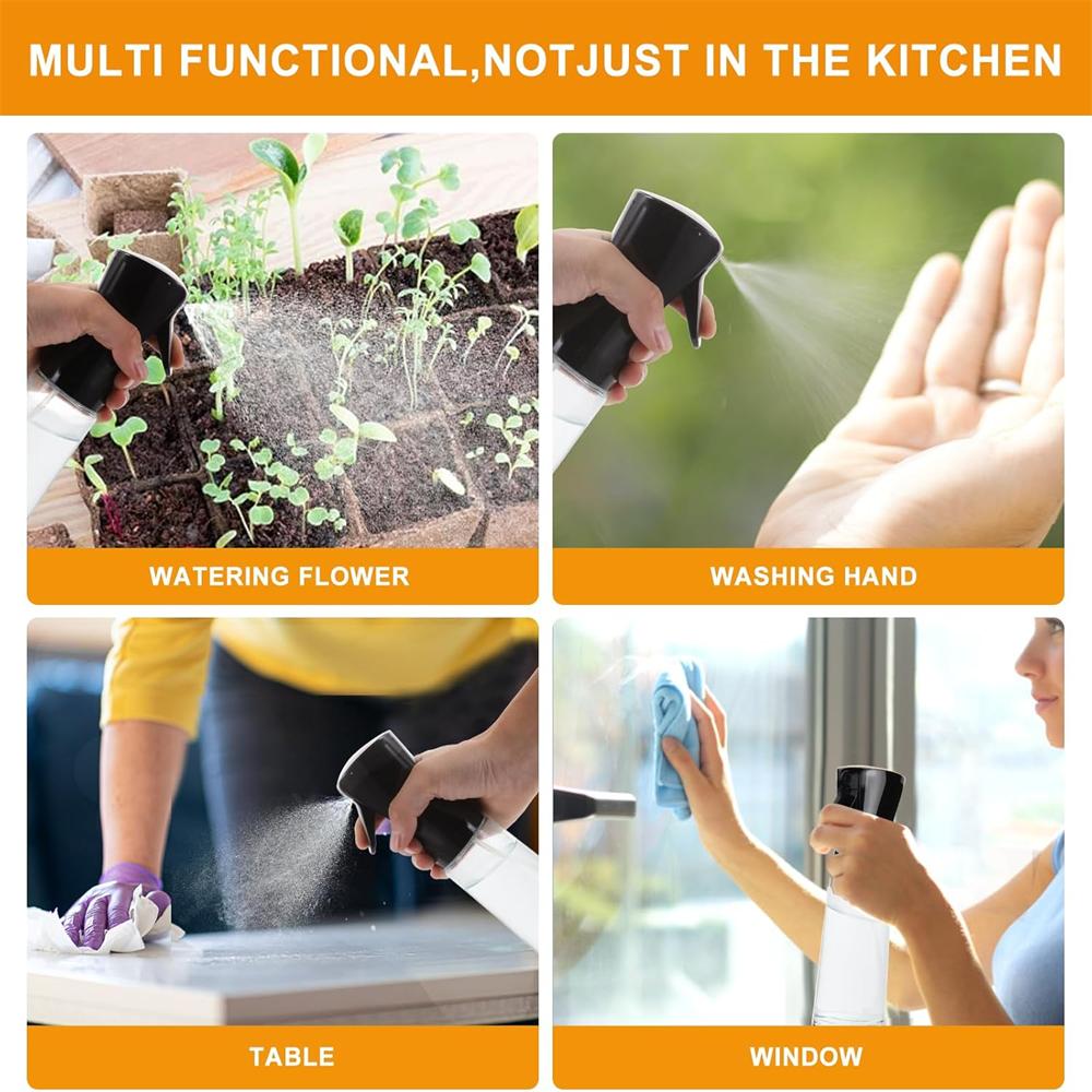 Kitchen Oil Atomiser Olive Oil Spray BottleSprayer for Cooking Outdoor GrillingSprays Cooking Sauces and Vinegar Varieties