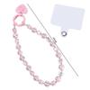 Short Crystal Beads Phone Chain Anti-lost Love Phone Pendant Mobile Phone Lanyard  Christmas Gifts