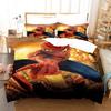 Bedding Three-Piece Set 3D Digital Cartoon Animation Microfiber Duvet Set