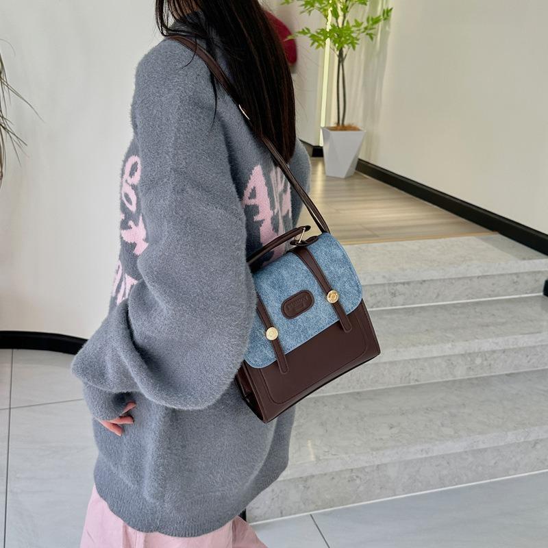 New trendy backpack high texture commuter college backpack versatile shoulder messenger bag