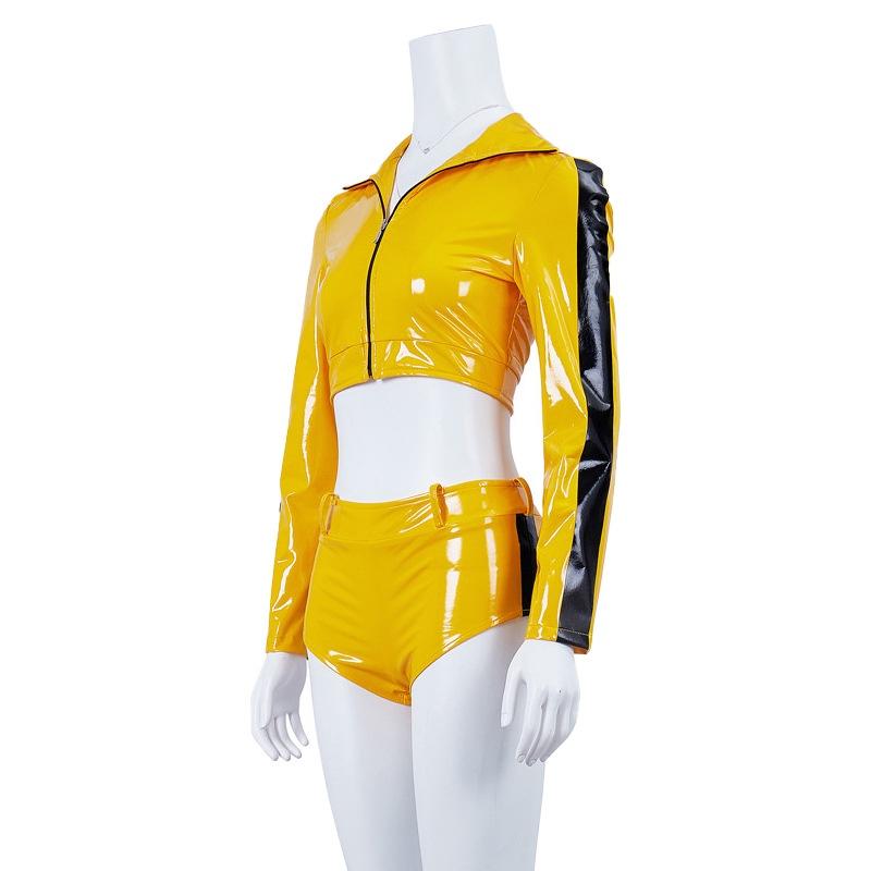 Tr Fabric Cosplay Suit For Women The Bride Yellow Costume For Game And Anime Roleplay