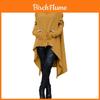 Plain Long Sleeve Hoodie Sweatshirt With Midlength Design For Women Winter