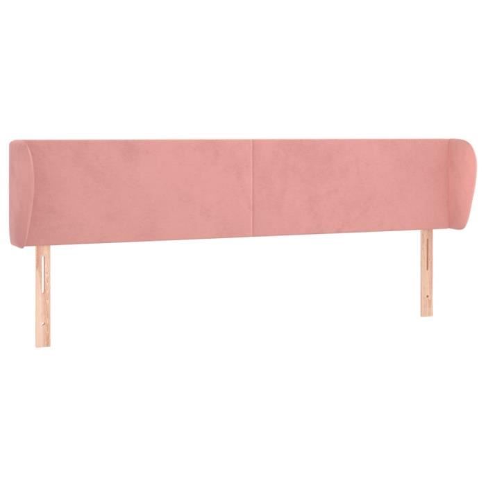 VidaXL Headboard with Ears Pink 183x23x78-88 Cm Velvet3116929