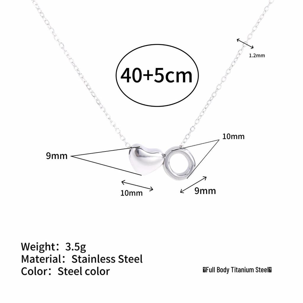 Herz Anhänger Halskette: 18K vergoldeter Edelstahl mit 26 englischen Buchstaben.