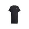 Originals Trefoil Logo Print Mid-Length Short Sleeve Dress Women Dress Black IU2404