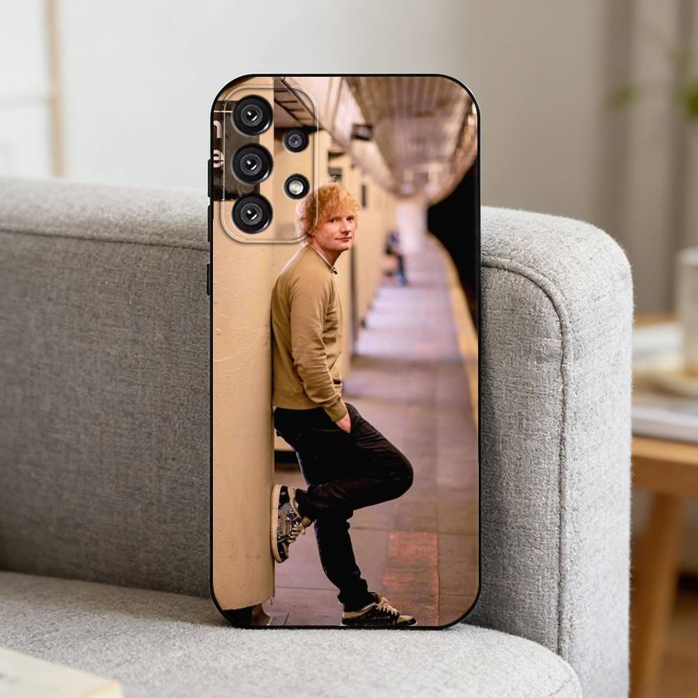 S-Singer E-Ed Sheeran Phone Case For Samsung S25,S24,S21,S22,S23,S30,Ultra,S20,Plus,Fe,Note,10,9,5G Black Cover