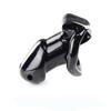 ABS Male Chastity Cock Cage Lock with Four Penis Rings