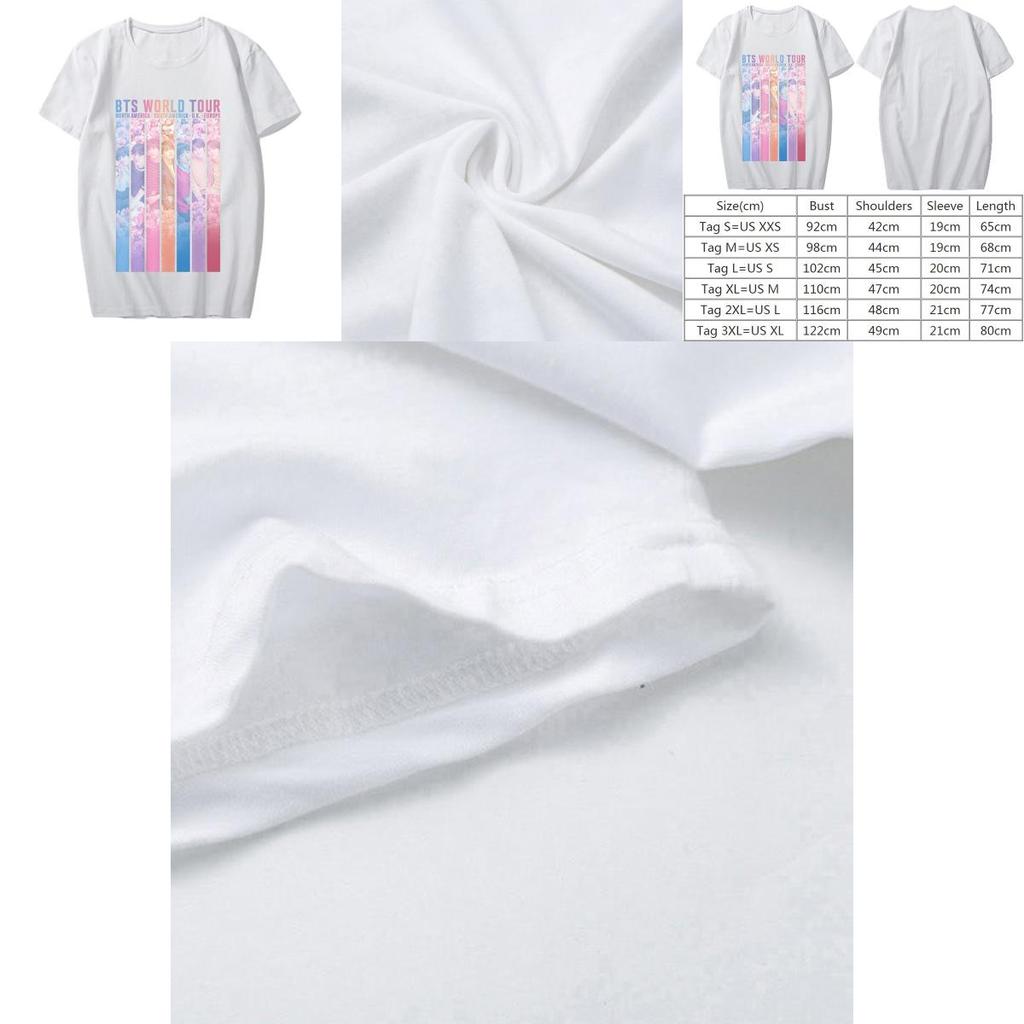 Bts Kpop Welttour T-Shirt Speak Yourself Konzert T-Shirt Jk Rm Suga Oberteile T-Shirt