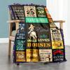Equestrian66 Customize Text Blanket Lightweight Personalized Blanket Ultra-Soft for Office Sofa Picnics Livingroom Ideal for All Seasons