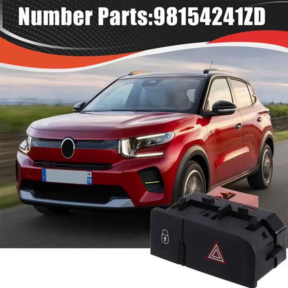 1 X Emergency Hazard Lockout Switch Button 98154241Zd For Citroen C3 2017-2020