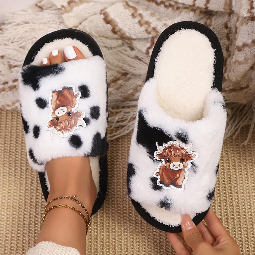 Hausschuhe, bequeme und warme Schuhe aus weichem Plüsch mit offenen Zehen, einfarbige Hausschuhe für den Innenbereich