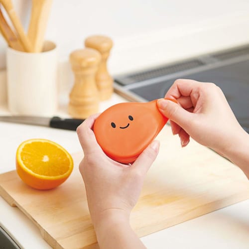 Cojit Vegista Vegi Shaki Ore-chan Lemo-chan Vegetable Storage Covers (2 Sizes, Orange/Yellow)