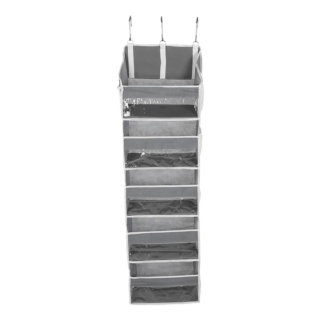 5 Tier Behind Door Storage Bag Breathable Space Saving Hanging Storage Holder with 10 Side Pockets for Toys Clothing