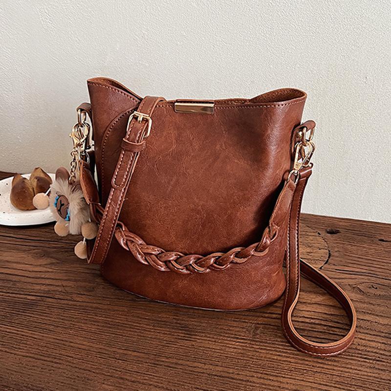Fashionable Handbag - Niche Design - Single Shoulder Crossbody Bag - Bucket Bag