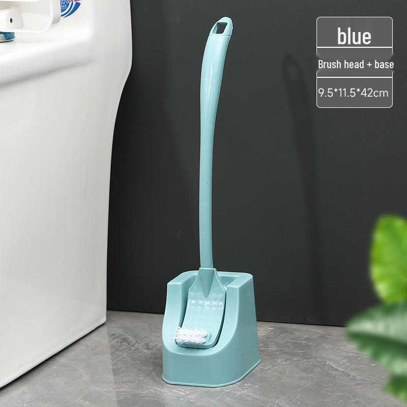 Wall-Mounted & Floor-Standing Toilet Brush Set with Long Handle for Thorough Cleaning