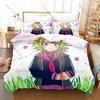 Cute Scared Teen Graphic Kanna Kizuchi Your Turn to Die Psychological Horror Game Bedding Set Duvet Cover With 2 Pillowcases