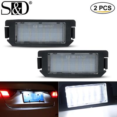 2 stuks LED-autonummerachtergrondverlichtingslamp kentekenplaatverlichtingslamp Canbus voor Hyundai Veloster Terracan Coupe voor Kia Rio Picanto Soul