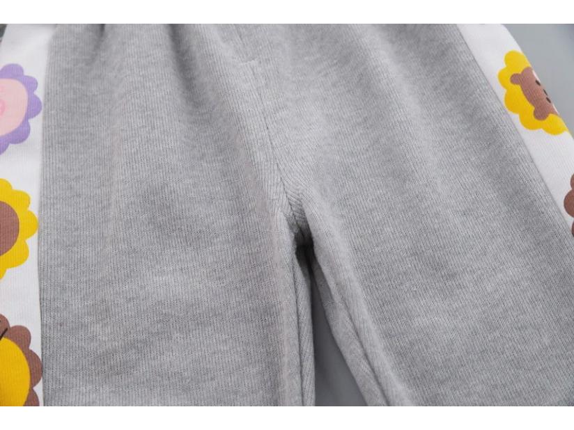 Kids' 2023 Korean Style Hooded Sweatshirts: Spring/Autumn Long-Sleeve Cartoon Three-Piece Set