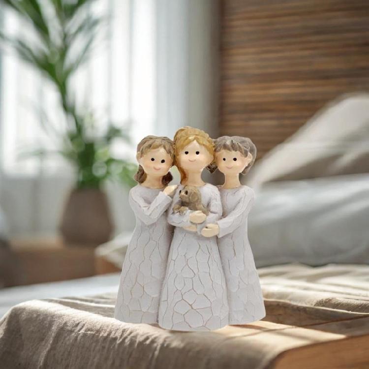 Souls Sister Figurines Statue Sister Sculptures Ornament Friendship Christmas Thanksgiving Gift for Best Friend Women