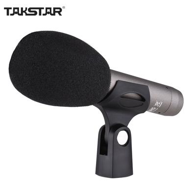 TAKSTAR CM-60 Micrófono condensador profesional XLR micrófono cardioide 48V fuente de alimentación fantasma para