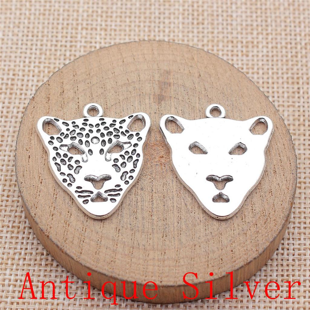 Tiger Lion Wolf Fox Charms Pendant For Bracelet Necklace Jewelry Making Craft Findings