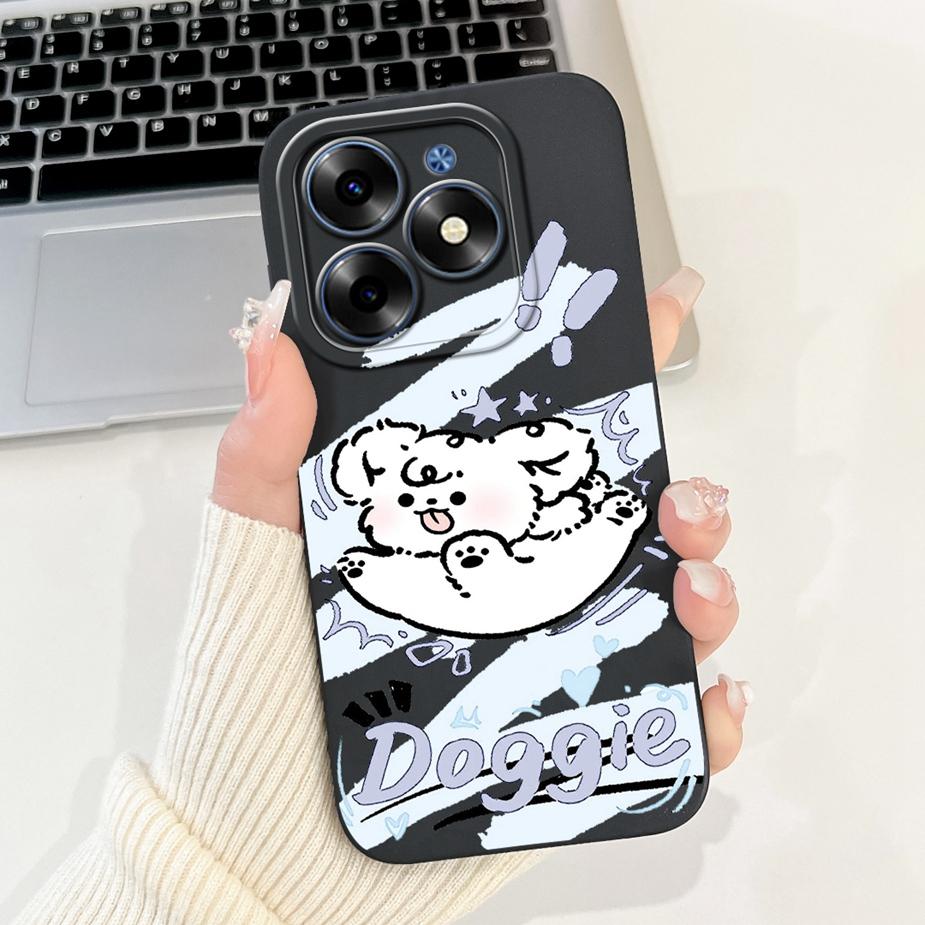 For Tecno Spark 20C Case Spark20 Pro KJ6 Cute Animals Carton Cover Soft TPU Phone Case For Tecno Spark 20 Pro Plus Spark20 Shell