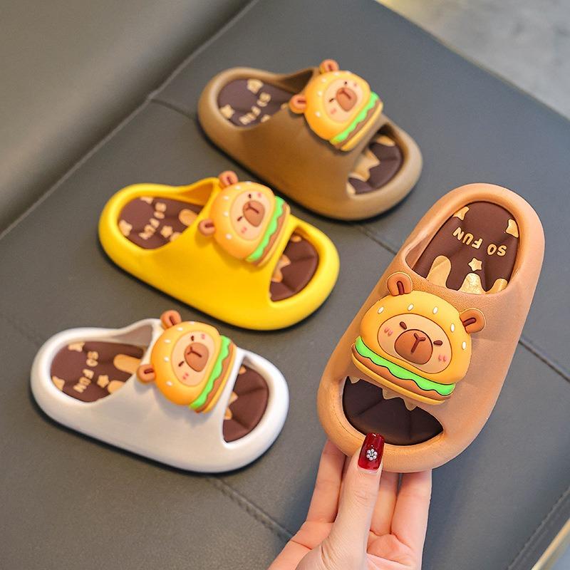 Pantofole Capibara Bambini Sandali da Bagno Ragazza Ragazzo Estate Antiscivolo Pantofole Cartone Animato Resilienza Piattaforma Rotante Pantofola Bambino