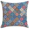 Ethnic Bohemian Pillowcase Living Room Sofa Bedroom Backrest Single-sided Linen Geometric Graphic Retro Pillow