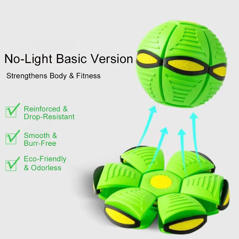 Portable Interactive Flying Saucer Ball Stomp Ufo Magic Balls, Flyer Transforming Glowing Jump Ball, Kids Bouncy Stomp Ball