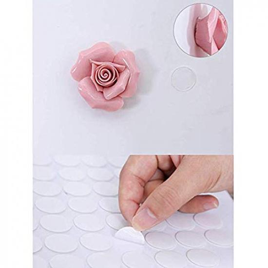 420 PCS Clear Removable Art Adhesive Putty Sticky Tacky Poster Putty, Round Transparent Double-Sided Adhesive Dot Tape DIY Mounting Adhesive Stickers