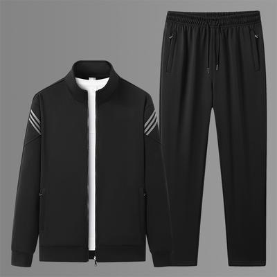 Herren Sportbekleidungssets Frühling Herbst Sweatshirt + Jogginghose 2-teilige Sets Herren Trainingsanzug Laufen Jogging Set