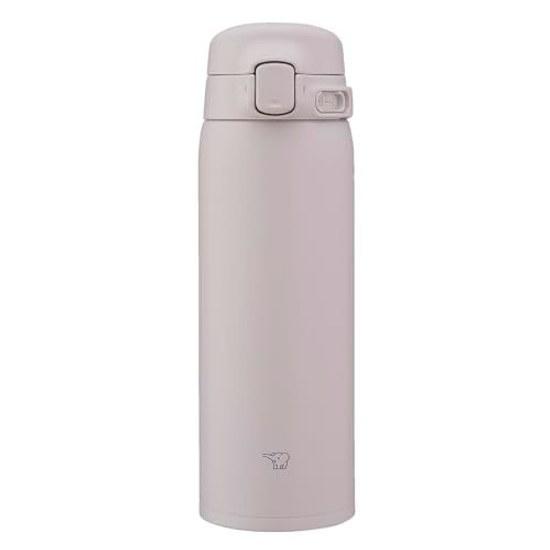Zojirushi Seamless Lid One-Touch Mug Bottle Soft Grey SU-BA48-HM