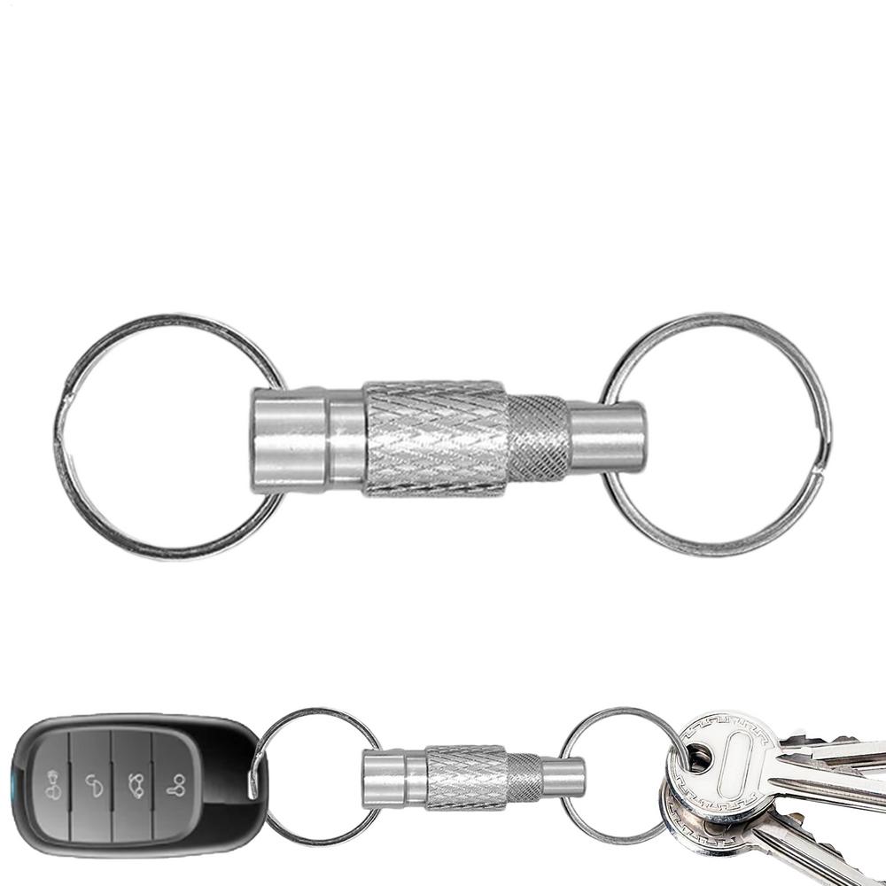 Quick Disconnect Keychain Metal Keychain For Car Keys Secure Key Holder Quick Release Keyring Compact Lightweight For Hiking