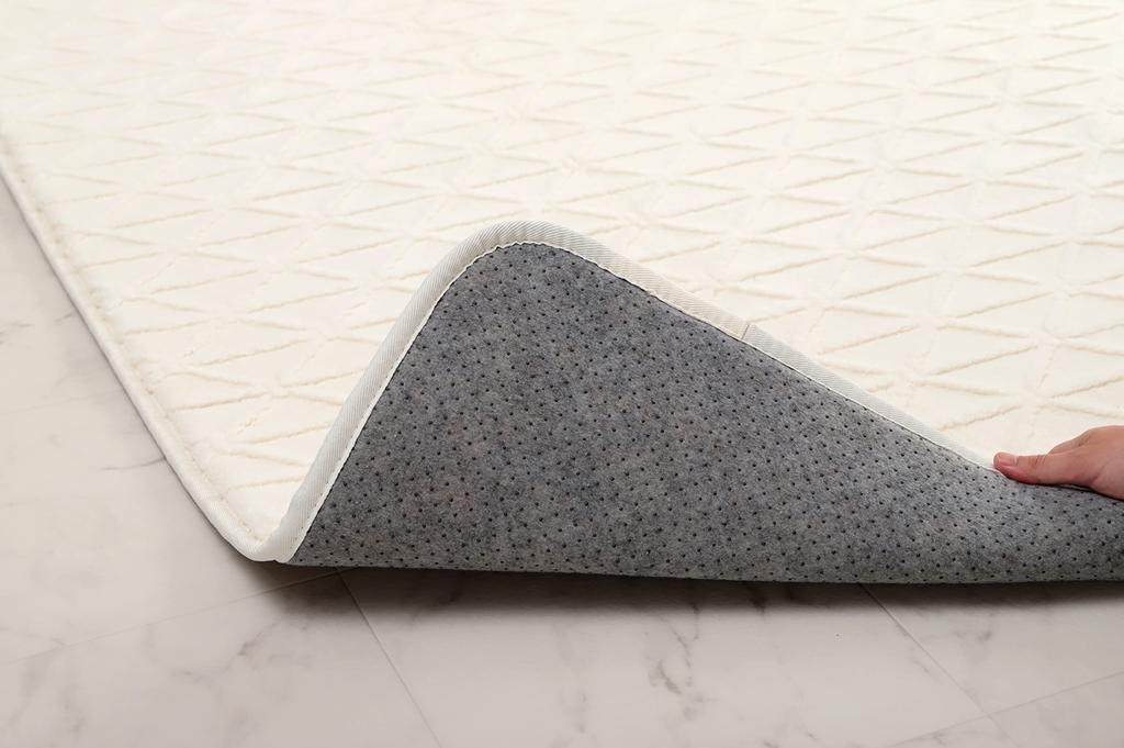 Ikehiko Rug Carpet Mat Rectangle Limari Ivory 200 X 240cm Hand Wash Jacquard Weave Geometric Pattern Cushion All Year Round Approx. #1281100141303