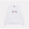 STU26 Otoño Invierno Unisex Oversized Algodón Cuello Redondo Sudadera de Manga Larga Adolescentes Adultos