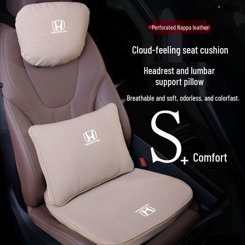 Compatible Headrest, Neck, and Lumbar Support for Honda: Avancier, Vezel, Civic, CRV, Accord, XR-V.