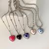Colorful Butterfly Rabbit Collar Chain Cute Heart Pendant Necklace for Girls Sweet Heart Clavicle Chain Jewelry Women